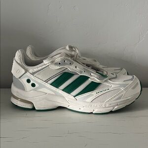 Adidas Spiritain 2000 Sneaker Core White/Green Kids Size 4.5 Womens 6.5